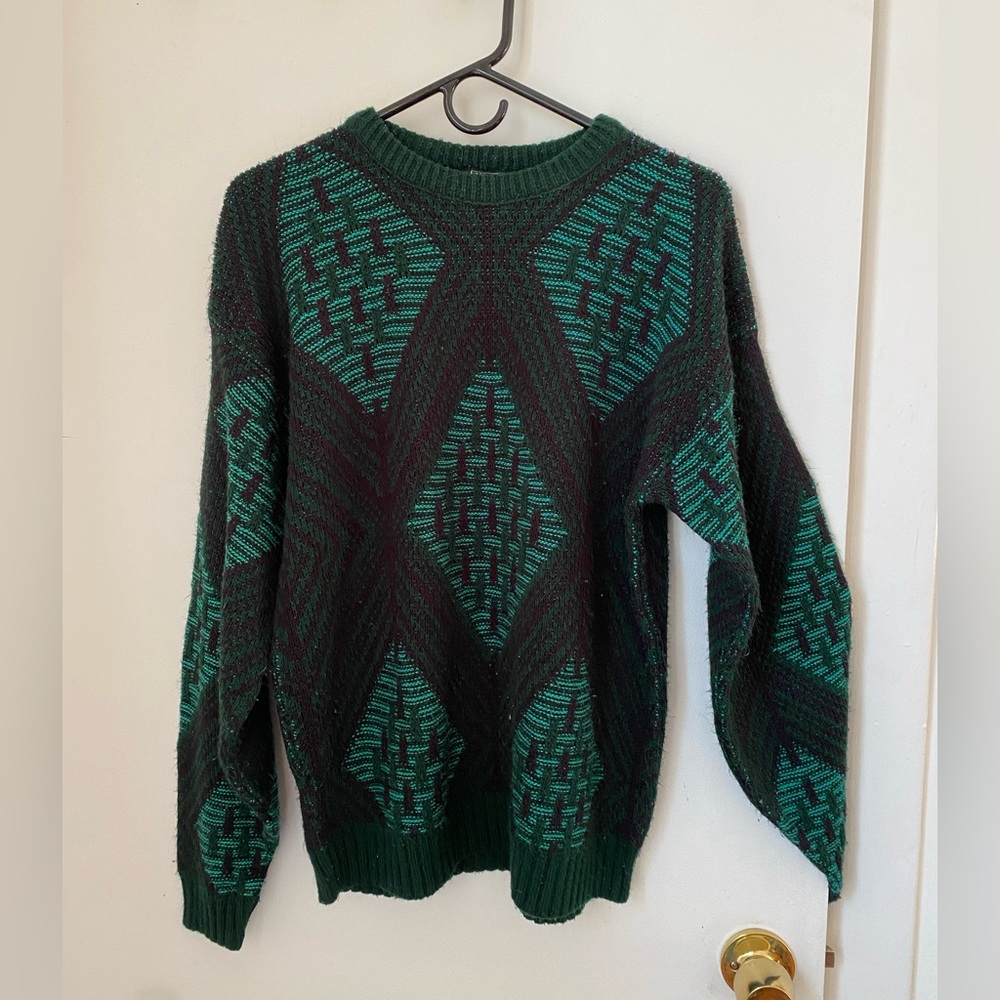 Vintage Van Cort Sweaters - green sweater in size medium